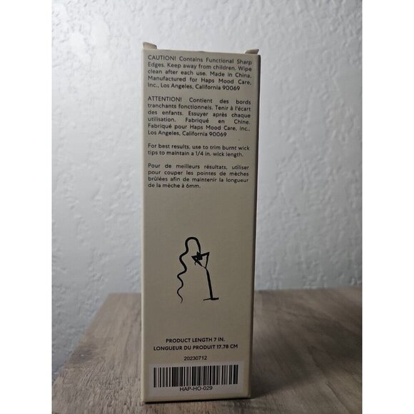 HAPS Mood Care Candle Wick Trimmer 7inch Gold New In Box - Picture 2 of 4